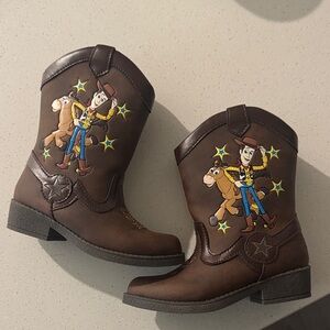 Kids' Brown Cartoon Cowboy Boots